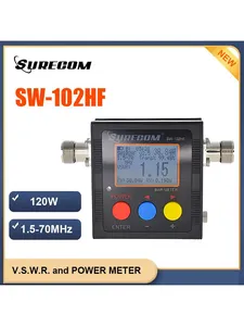 เครื่องวัด SWR คลื่นสั้น SURECOM SW-102HF สำหรับวิทยุสื่อสารแบบสองทาง เสาอากาศเคลื่อนที่ แสดงผลดิจิตอล L771 - Product Image 4