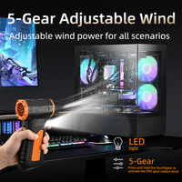 Ventilateur industriel ultra-puissant à grande vitesse, souffleur turbo portable sans fil pour le nettoyage de voitures et l'utilisation en extérieur