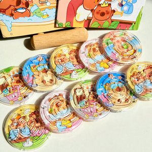Wholesale Portable Plastic Bead Maze Walking Puzzle Balance Training Toy for Children Educational Gift - Product Image 5