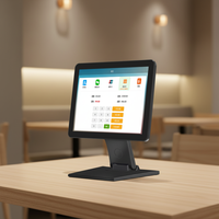 Monitor Layar Sentuh Tahan Air IP65 15 inci 4:3 Baru, Panel Kaca LCD TFT PC LED Display Industri Restoran Lainnya POS USB ROHS