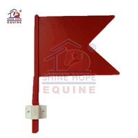 Drapeau en plastique durable rouge et blanc pour concours hippique