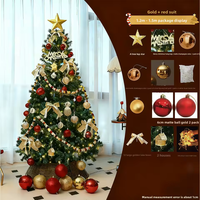 Sapin de Noël artificiel en plastique écologique, design pointu, décorations de Noël sur pied pour hôtels, décorations de Noël intérieures.