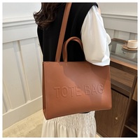 Sac fourre-tout de luxe en PU vegan, grande capacité, nouveau style rétro estival, pour femmes, avec logo personnalisé imprimé, OEM