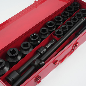 Jeu de douilles robustes de 21 pièces, qualité industrielle, kit d'outils pour mécanicien, pour réparation automobile et de machines, jeu de clés hexagonales - Product Image 2