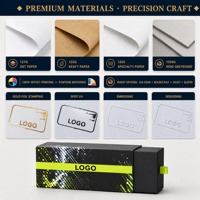 Boîte cadeau rigide personnalisée avec couvercle et base, en papier couché, insert multi-fentes en EVA, impression UV du logo pour l'affichage des produits