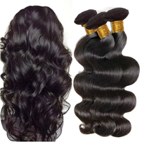 Extensions de cheveux humains brésiliens ondulés de 30, 32, 40 pouces, style vague naturelle, pour femmes
