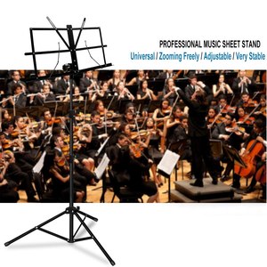 Soporte de música 2 en 1 Soporte de <span class=keywords><strong>partituras</strong></span> plegable de doble uso Soporte de libro de escritorio Portátil y ligero - Product Image 5