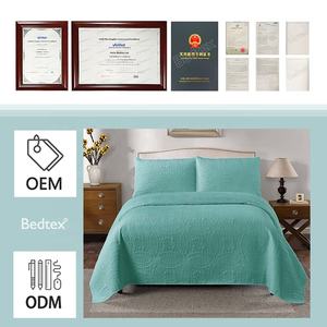 Cubrecamas <span class=keywords><strong>de</strong></span> Color Sólido Tamaño Queen, Popular Juego <span class=keywords><strong>de</strong></span> Ropa <span class=keywords><strong>de</strong></span> <span class=keywords><strong>Cama</strong></span> con Cubrecama Acolchado - Product Image 5