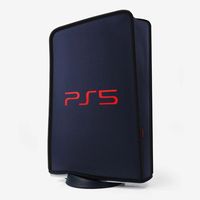 Housse de protection anti-poussière portable en nylon avec fermeture éclair pour console de jeu PlayStation 5, design lavable