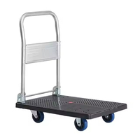 Carretilla de Mano con Cuatro Ruedas Giratorias 360°, Precio al por Mayor °   Carretilla de Mano Plegable con Ruedas Giratorias Silenciosas, Plataforma de Carga
