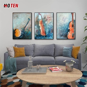 Elegante contemporáneo abstracto Pop instrumento Musical lienzo pintura al óleo pintada a mano Naturaleza muerta decoración de arte - Product Image 3