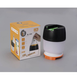 مصباح طوارئ قابل لإعادة الشحن مع بطاريات، إضاءة LED بقوة 30 واط - Product Image 6