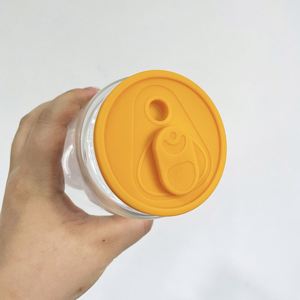 Vasos de Vidrio Transparentes para Sublimación, Esmerilados, Libres de BPA, Elegantes, Reciclables, de 16 oz, con Tapa de Silicona - Product Image 3