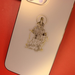 Nuovi Adesivi per Cellulari con Dei Guardiani dello Zodiaco Cinese in Plastica Dorata, Vendita all'Ingrosso - Product Image 4