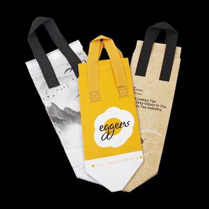 Sac isotherme personnalisé élégant en non-tissé avec logo, en aluminium, pour le déjeuner, multicolore, pour pique-nique, courses, thermique, imperméable - Product Image 2