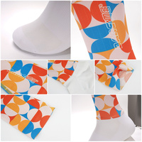 Chaussettes de sport d'été sublimées Darevie, chaussettes de cyclisme respirantes, bande élastique en une seule pièce, chaussettes de cyclisme pour hommes