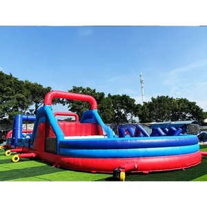 Circuito de Obstáculos Inflable para Exteriores, Juego Inflable Gigante para Fiestas de Adultos, Combo de Obstáculos Inflables, Trampolín para Niños - Product Image 2