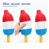 Jouet Squishy Géant en Forme de Sucette Fusée, en TPE Souple, Jouet Anti-Stress à Presser pour Enfants