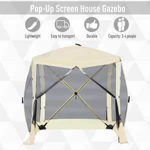 Carpa de camping Db Pop Up, gazebo con mosquitera, carpa para fiestas de una sola capa, malla de poliéster ventilada para uso en exteriores, carpa de verano - Product Image 5