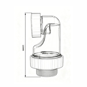 Sifón universal transparente para lavabo, antidesodorante, con sellado de agua visible, conector de desagüe para fregadero de baño - Product Image 6