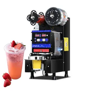 Hoge Kwaliteit Cafe Dessert Winkel Cup Bubble Thee Volautomatische Cup Sealmachine/Tafelblad Sealers/Plastic Cup Sealer