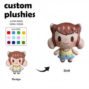 Peluches personnalisées avec logo, fabricant de jouets en peluche, peluche fille chibi personnalisée, robe mignonne, animal en peluche à expression amusante, poupée en peluche - Product Image 1
