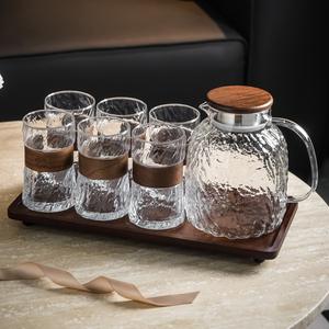 Vente en gros de théières créatives haut de gamme pour la maison, bouilloires à eau froide et ensemble de tasses à eau en verre résistant à la chaleur - Product Image 2