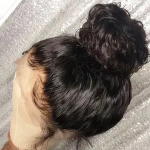 Venditore di parrucche frontali 100% capelli allineati alla cuticola parrucche umane grezze all'ingrosso parrucche piene Glueless del merletto Hd capelli brasiliani naturali lunghi