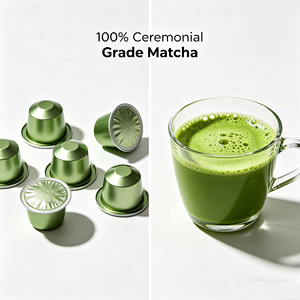Cápsulas de Matcha de Grado Ceremonial Compatibles con Nespresso Original Line, Cápsulas de Té Verde Japonés Orgánico para Máquina de Espresso - Product Image 3