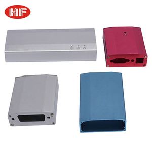 Customized 6063 Aluminum Alloy Extruded Control Box <b>Enclosure</b> with Heat Sink IP52 Protection Sandblasted Surface 25x64x110mm - Product Image 6