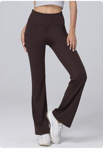 Pantalones de yoga microelásticos de cintura alta para correr, sensación de segunda piel, estilo Joker, moda deportiva, fitness, casual, cintura elástica que realza el abdomen. - Product Image 4