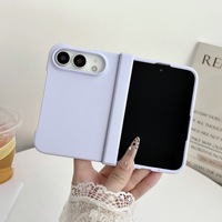 Coque de téléphone minimaliste en PC rigide anti-chute avec charnière centrale, finition mate effet peau pulvérisée à l'huile pour iPhone 18 Duo Fold Ultra