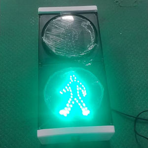 300mm Intersection Smart Vert Jaune Rouge Plein Écran PC Chemin De Fer Passerelle Solaire Led Piéton Signal De Trafic Flash Lumières - Product Image 5