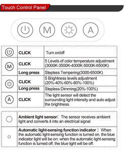 Đèn bàn LED rộng có thể điều chỉnh, đèn làm việc, đèn xoay, đèn để bàn cho văn phòng, bàn làm việc, kiến trúc sư, may vá, học tập, nhà, thủ công, đọc sách - Product Image 3