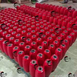 Tải nặng rắn Omni mecanum bánh xe 4inch 102 Mét polyurethane + 7075 hàng không vũ trụ nhôm 50kg Khả năng chịu tải cho xử lý nền tảng - Product Image 3