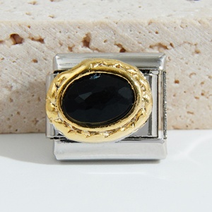 Pulsera Italiana de Moda con Dijes de Gemas Populares, Pulsera de Acero Inoxidable con Dijes Italianos - Product Image 4