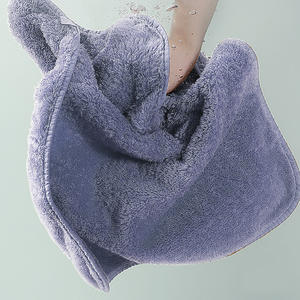 Serviette de bain en coton premium 36x74 cm, extra épaisse, couleur unie, rectangulaire, pour usage domestique, douce et absorbante, pour adultes - Product Image 3