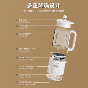 เครื่องทำนมถั่วเหลือง Ceool ขนาด 1.2 ลิตร ตัวเครื่องพลาสติก ใช้งานง่าย ทำความสะอาดง่าย รองรับไฟ 110V 220V มาตรฐาน US EU - Product Image 1