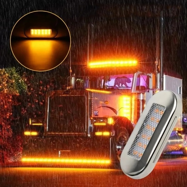 Hot Sell Amber /Red/ Blue /Green/White Led Side Marker YHS67 Trailer Lights 12v 24v Waterproof for Truck Trailer Van
