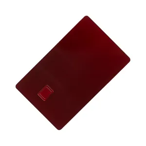 사용자 정의 레이저 새겨진 스테인레스 스틸 고급 금속 신용 카드 거울 매트 닦은 빈 금속 카드