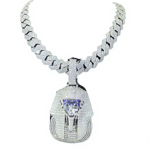 Colgante de Faraón de Plata de Ley 925 de Lujo con Diamantes de Moissanita VVS, Chapado en Plata, Estilo Hip Hop, para Fiestas, Joyería Lifeng GRA - Product Image 2