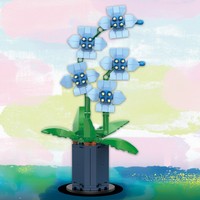 COGO-Blocs créatifs de fleurs, plantes en pot, briques de construction à assembler soi-même