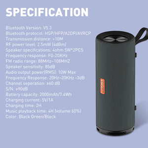 Ldnio Bts13 Nhà Máy Giá Không Thấm Nước Mini Loa Di Động Bt 5.3 Xe Loa Rạp Hát Tại Nhà Điện Thông Minh Ngoài Trời Loa Không Dây - Product Image 2