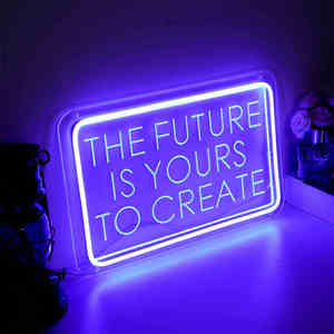 Wholesale Customized USB Hanging LED Neon Light Logo <strong>Billboard</strong> Fast Shipping Indoor Application with Acrylic/PVC <strong>Material</strong> - Product Image 1