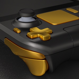 EXtremeRate - Juego Completo de Botones de Repuesto Cromados en Oro para Reparación de la Consola Steam Deck LCD - Product Image 4
