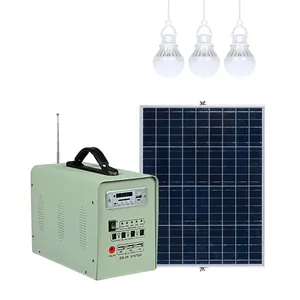 가정용 하이 퀄리티 배터리 태양 광 발전 패널 휴대용 30w 40w 50w DC 오프 그리드 태양열 미니 에너지 시스템