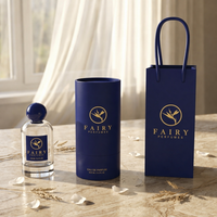 Flacons de parfum en verre personnalisés (30ml/50ml/100ml/20ml) avec pulvérisateur à pompe, papier spécial PP, revêtement UV, estampage à chaud, gaufrage, Fujian
