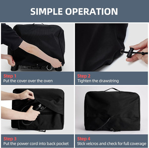 Housse de protection extérieure imperméable pour four à pizza, modèle best-seller amélioré, en tissu Oxford, style moderne et minimaliste, compatible <span class=keywords><strong>Ninja</strong></span> - Product Image 3