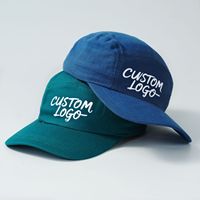 Casquette de baseball OEM personnalisée à 5 panneaux avec sangle en cuir réglable, logo imprimé, en tissu de lin premium et visière courte