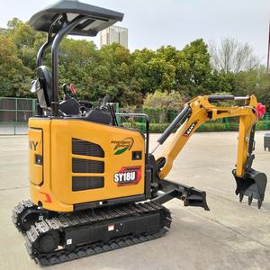 จัดส่งฟรี รถขุดไฮดรอลิกขนาดเล็กมือสอง Sany SY18u 1.8 ตัน จากจีน พร้อมห้องโดยสารแบบเปิด เครื่องยนต์ยันมาร์ ยูโร 4 สำหรับใช้งานในบ้าน - Product Image 2